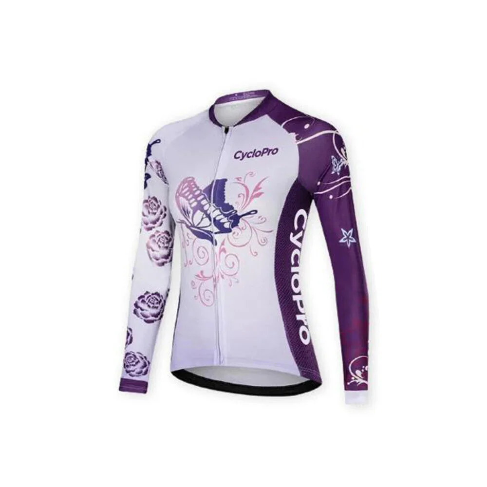 MAILLOT LONG DE CYCLISME BUTTERFLY - HIVER - Tout pour Créer des Expériences Mémorables en Extérieur - Ferei