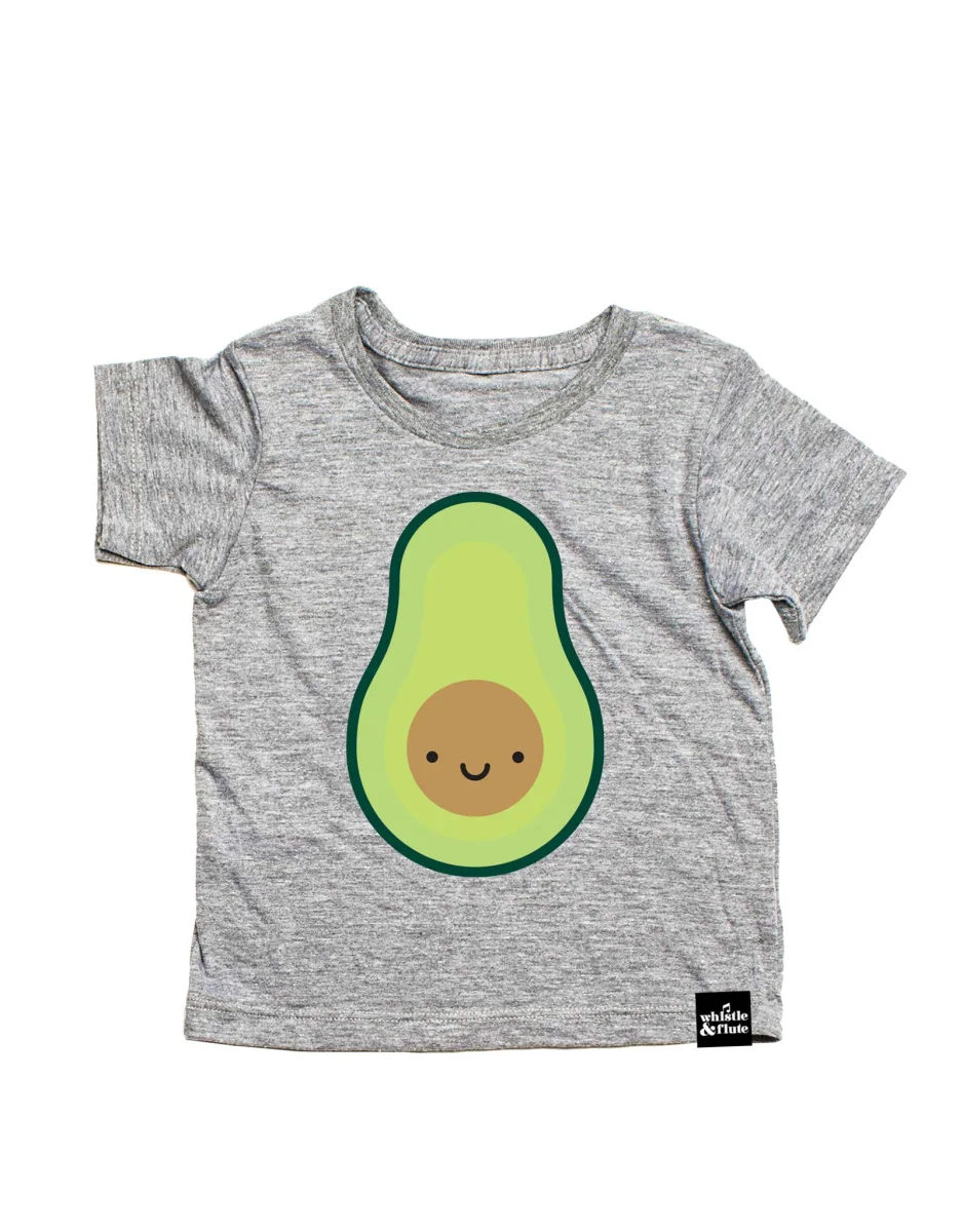 T-shirt Avocat Kawaii - Enfant - Whistle & Flute - Boutique Maman & Bébé – Produits Essentiels au Quotidien - {'count': 1, 'name': 'Mots'}