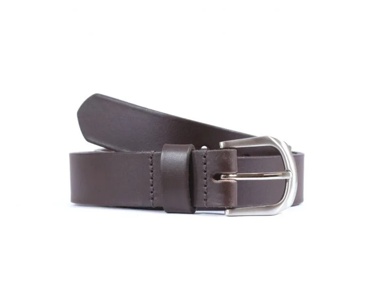Ceinture cuir marron foncé boucle légèrement arrondie 4052 120 cm - Vins Rouges Harmonieux pour Chaque Occasion Ceinture en cuir Saint Laurent Noir taille 85 cm en Cuir - 71958126
