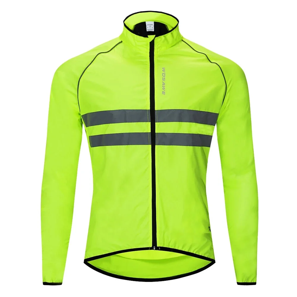 VESTE COUPE-VENT FLUO CYCLISTE HOMME - LIGHTY - Tout pour Créer des Épaisse Expériences Mémorables en Extérieur