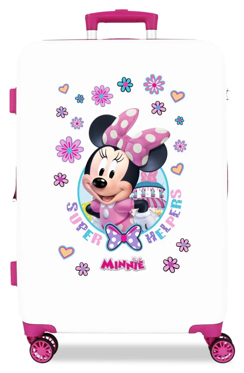 4571263 TROLLEY ABS 65CM.4R.MINNIE HAPPY HELPERS BLANCO - Des Produits Outdoor Pensés pour Vos Aventures au Quotidien Trolleys & Carts Malta | Adventure Shop | DHL Worldwide Shipping