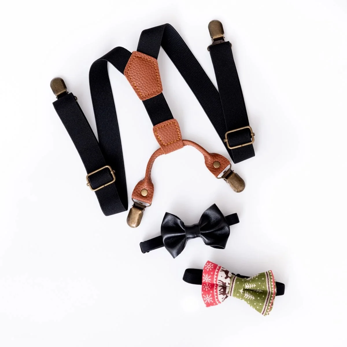 ENSEMBLE BRETELLES ET DEUX NOEUDS PAPILLON - NOIR - Saldi Straordinari – Offerte Speciali Disponibili Adesso Ensemble en lin noir femme chic – Tunique longue AYA et pantalon en lin