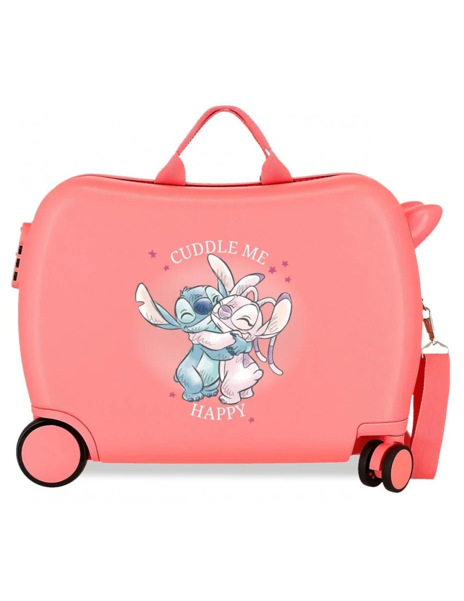 MALETA INF.ABS 4R. (2.MULTI) STITCH CUDDLE ME CORAL - Des Produits Outdoor Pensés pour Vos Aventures au Quotidien Valise extensible Disney Mickey Happiness Coral de taille moyenne