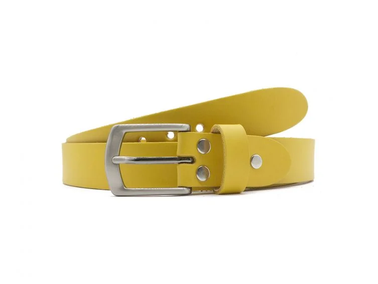 Ceinture la guêpe en cuir jaune 1053 Choisir - Vins Rouges Harmonieux pour Chaque Occasion - Ceinture femme