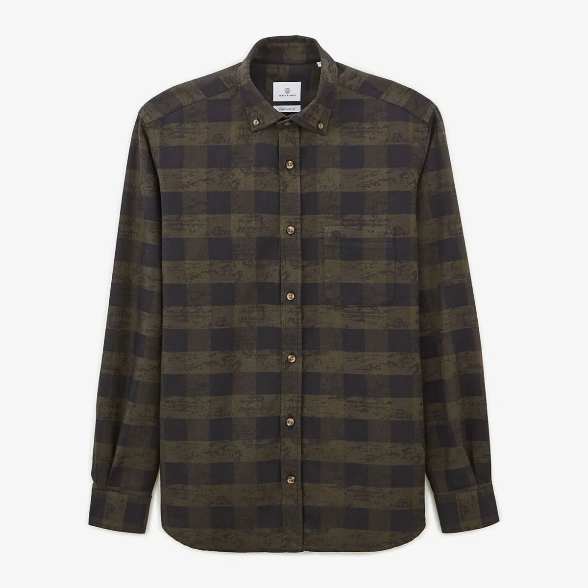 Chemise à carreaux militaire à manches longues en coton - seconde E-shop mondial – Produits durables, modernes et accessibles partout