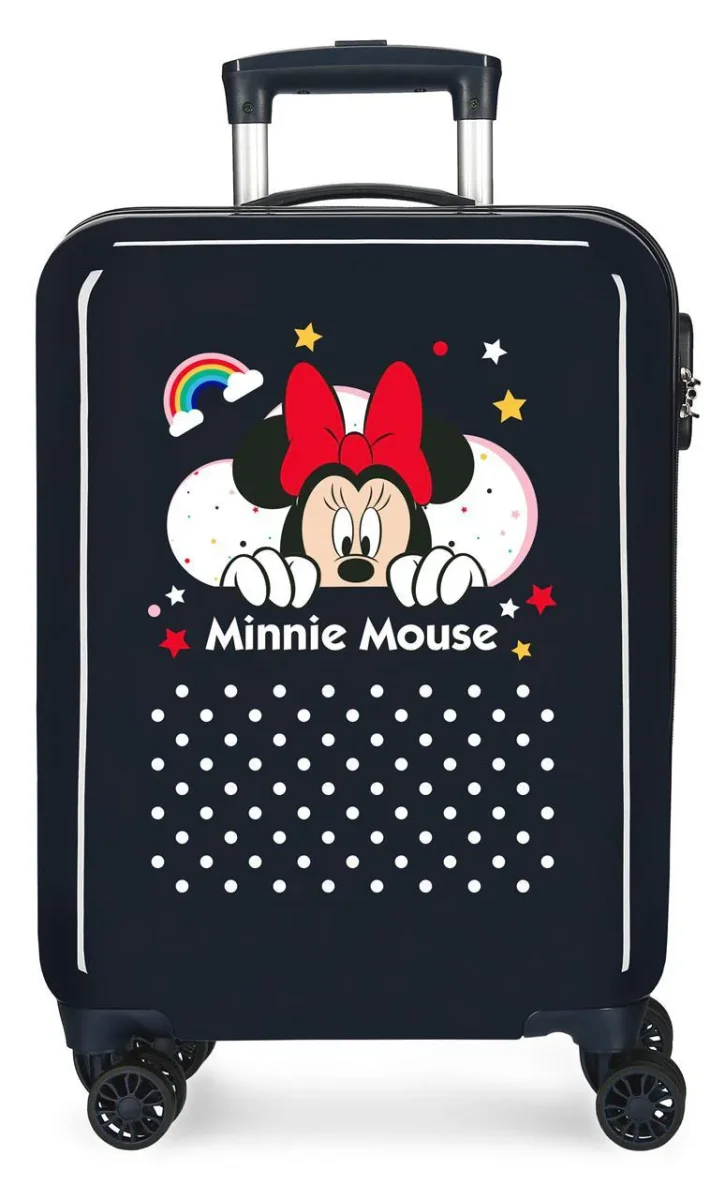 4771764 TROLLEY ABS 55CM. 4R. MINNIE RAINBOW MARINO - Des Produits Maleta Outdoor Pensés pour Vos Aventures au Quotidien