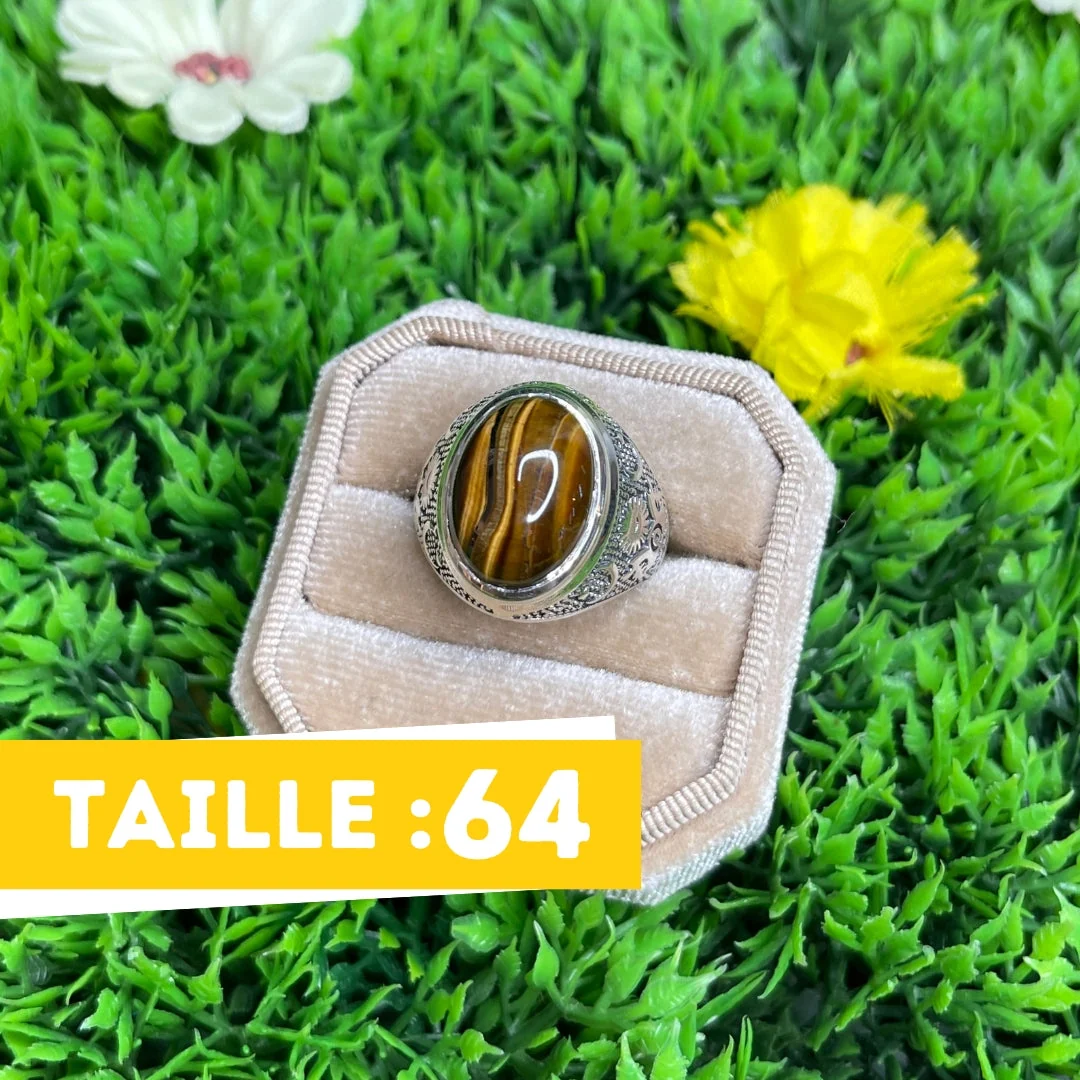 Chevalière Argent Oeil Tigre Astral Saldi Straordinari Offerte Speciali Disponibili Adesso
