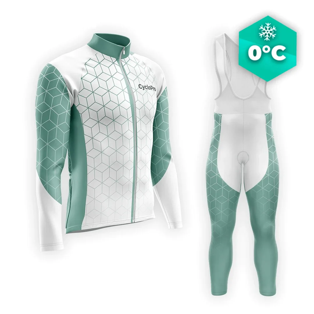 TENUE CYCLISTE HIVER HOMME VERT - CUBIC+ - Tout pour Créer des Expériences Mémorables en Extérieur Velor