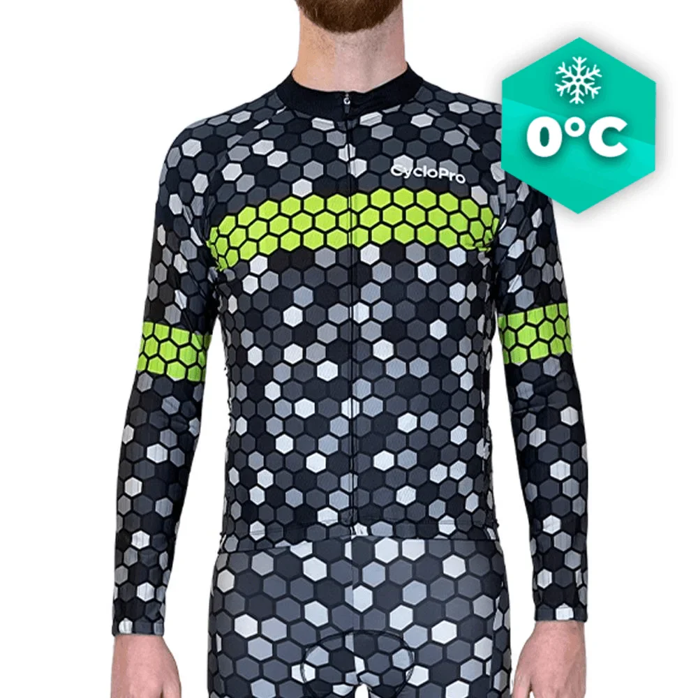 MAILLOT LONG CYCLISME JAUNE HIVER ATMOSPHERE+ Expériences Mémorables Extérieur