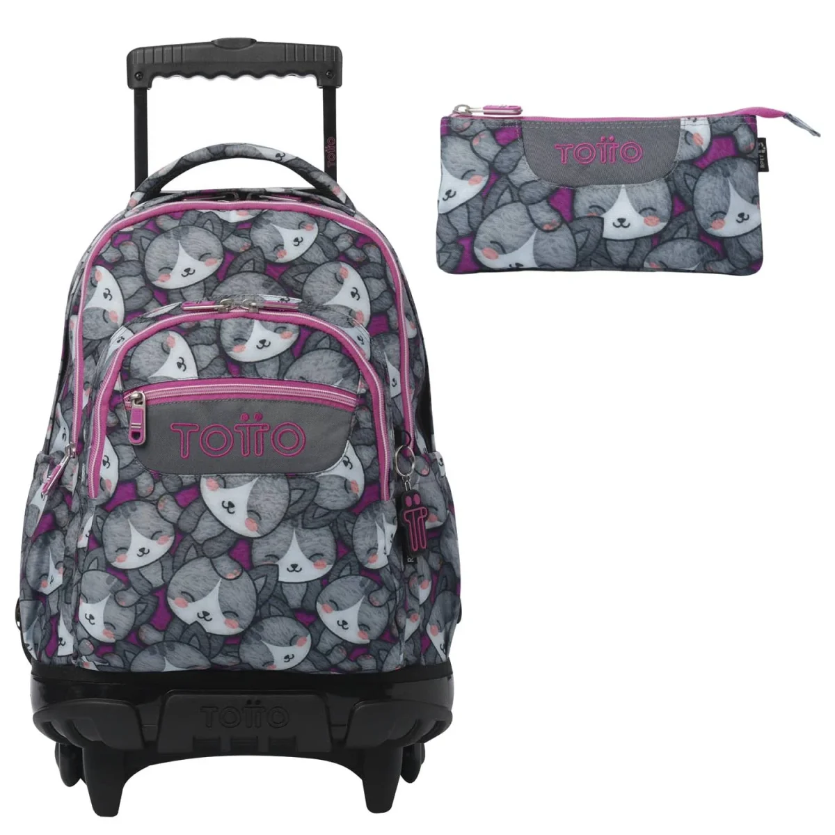 TOTTO Mochila escolar con ruedas Renglones + Estuche Tablero - 7YI Kitten Rose - Des Produits Outdoor Pensés pour Vos Aventures au Quotidien 🎒✨ ¡Todo lo que necesitas para un año escolar lleno de aventuras y  aprendizaje te espera aquí! 📚🖌️ Encuentra las mejores mochilas Totto,  lápices