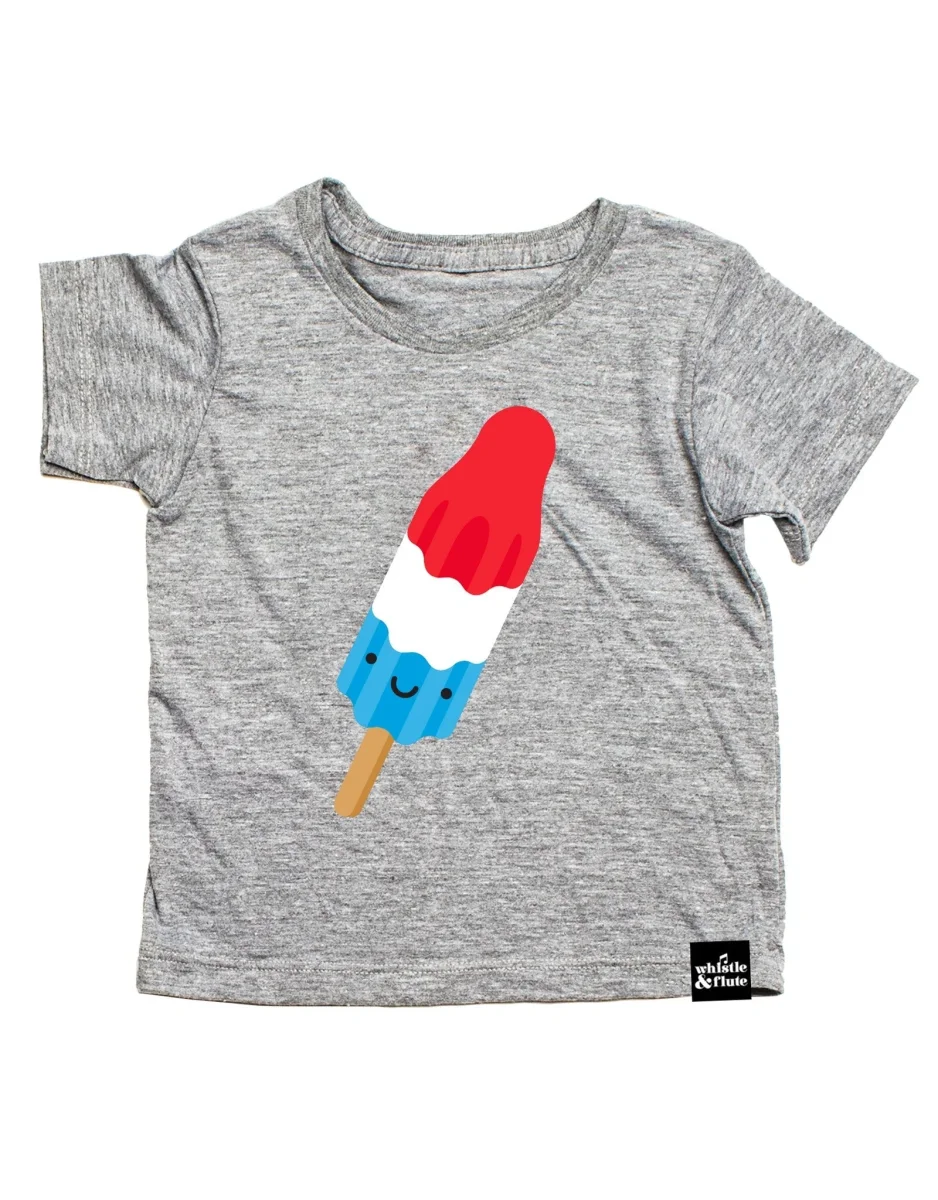 T-shirt kawaii popsicle Fusée dessert gris - Enfant - Whistle & Flute - Boutique Maman & Bébé – Produits Essentiels au Quotidien