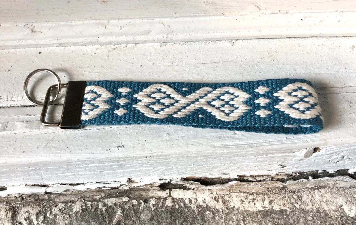 Porte-Clé Tissé à Dragonne - Bleu Crème - Saldi Straordinari – Offerte Speciali Disponibili Adesso - impression 3d porte-clé