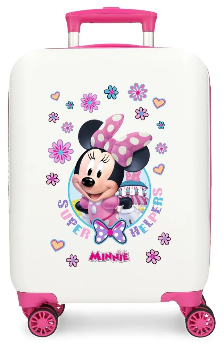 4571363 TROLLEY ABS 50CM.4R.MINNIE SUPER HELPERS BLANCO - Des Produits Outdoor Pensés pour Vos Aventures au Quotidien - Valise trolley