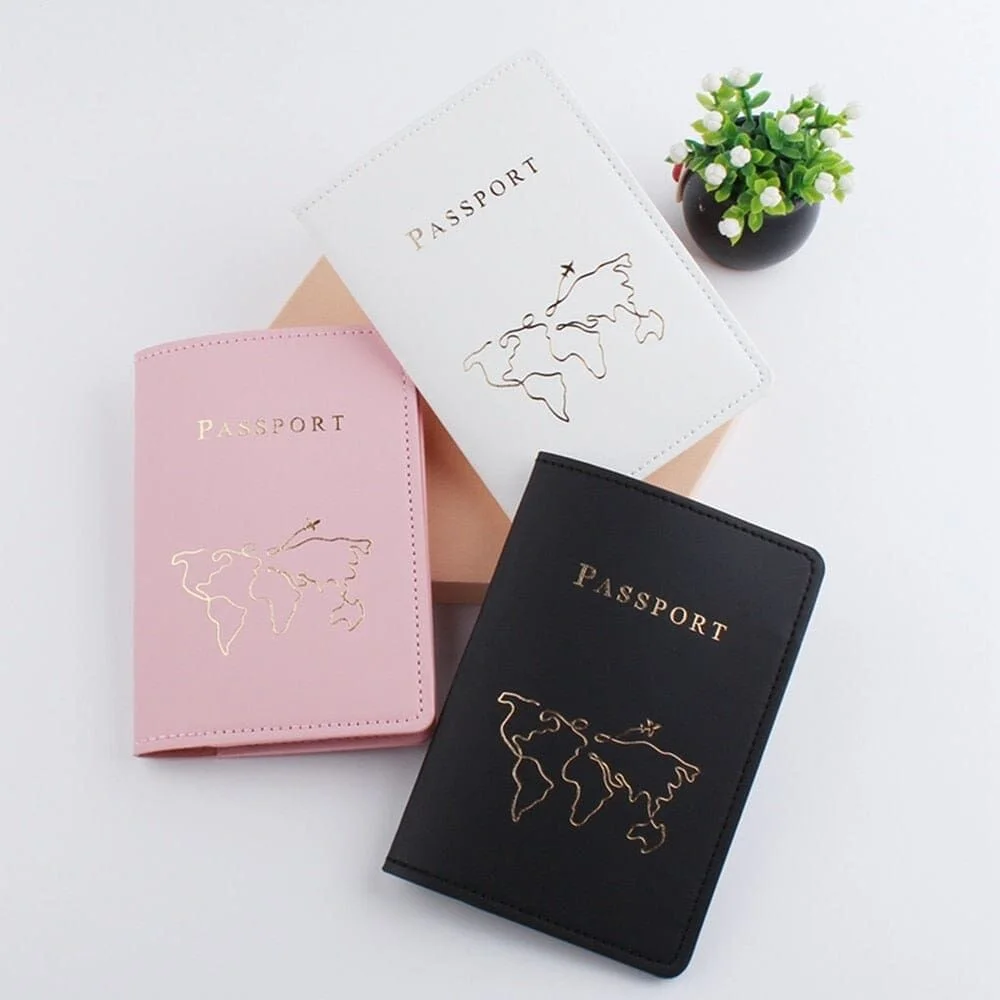 Protège-Passeport Carte Du Monde Minimaliste - Univers maison et accessoires utiles pour une vie simplifiée - carte arbre de vie