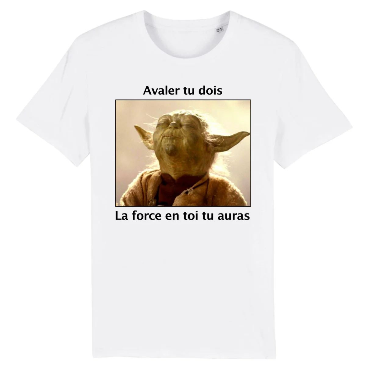 T Shirt Star Wars « Yoda la force en toi » – Pour Homme - Édition Limitée – L’Art No de la Table Française en Promotion !