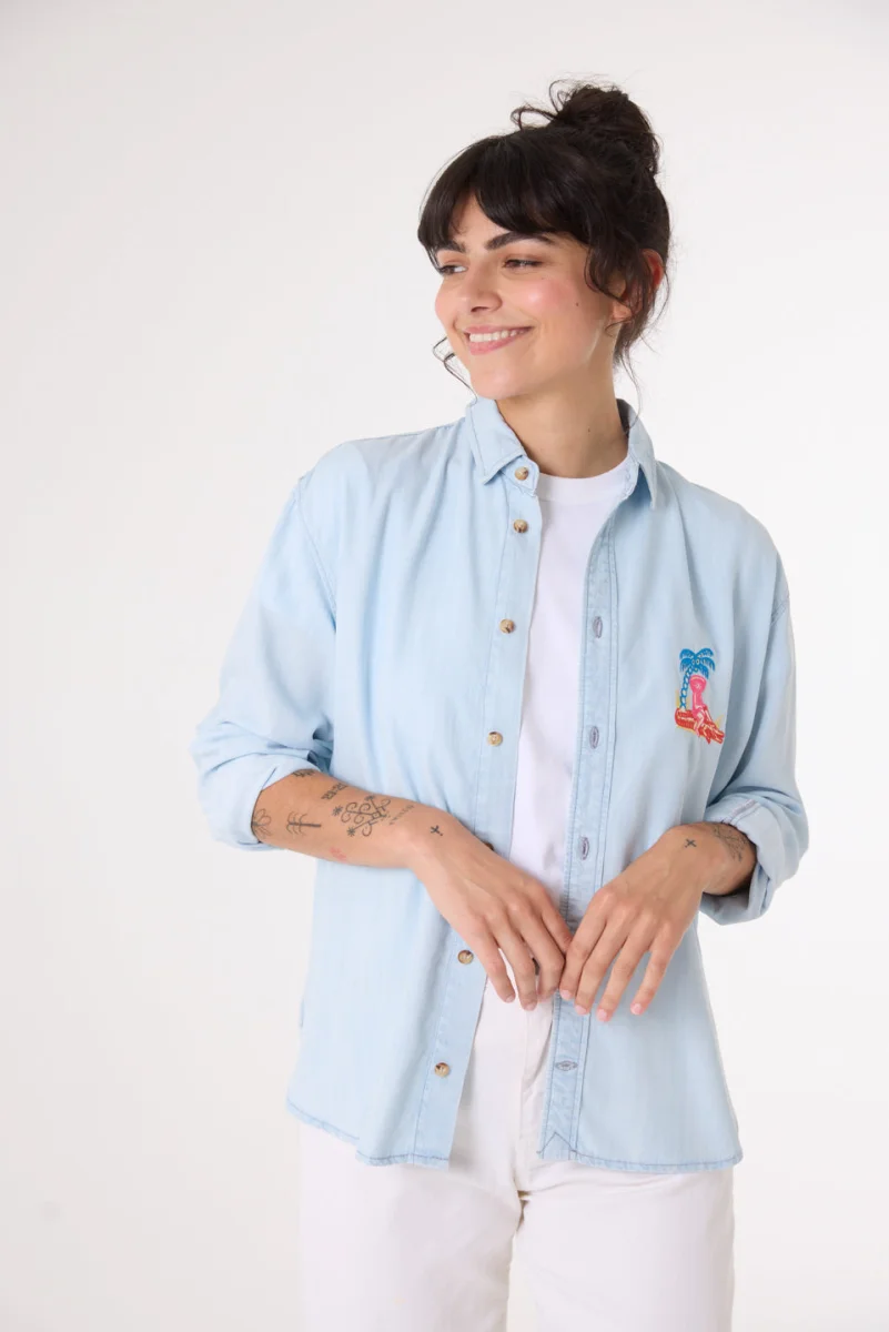 Chemise Maria Dundee Indigo - Édition Limitée – L’Art de la arts Table Française en Promotion !