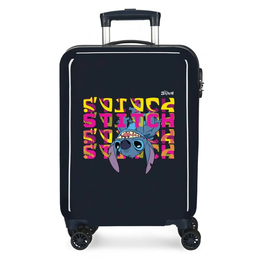 Maleta de cabina soufflet rígida Stitch Face down 55 cm marino - Des Produits Outdoor Pensés pour Vos Aventures au Quotidien