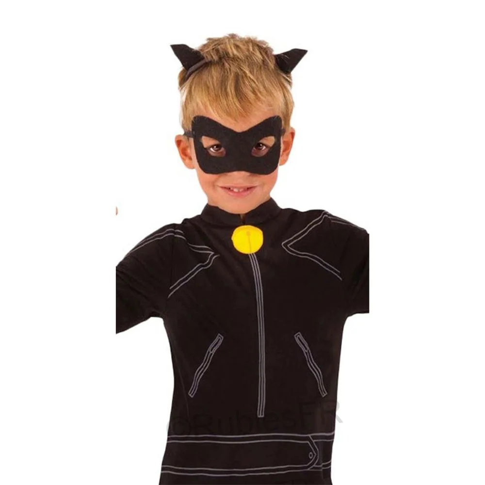Set Tee-shirt + Masque – Chat Noir AOZUO - Éclairage de qualité avec frais de port offerts