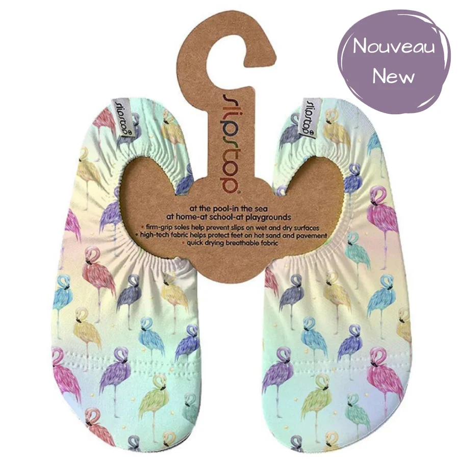 Chausson SLIPSTOP - Flamant multicolore - Saldi Straordinari – Offerte Speciali Disponibili Adesso Chausson-mule gris en textile