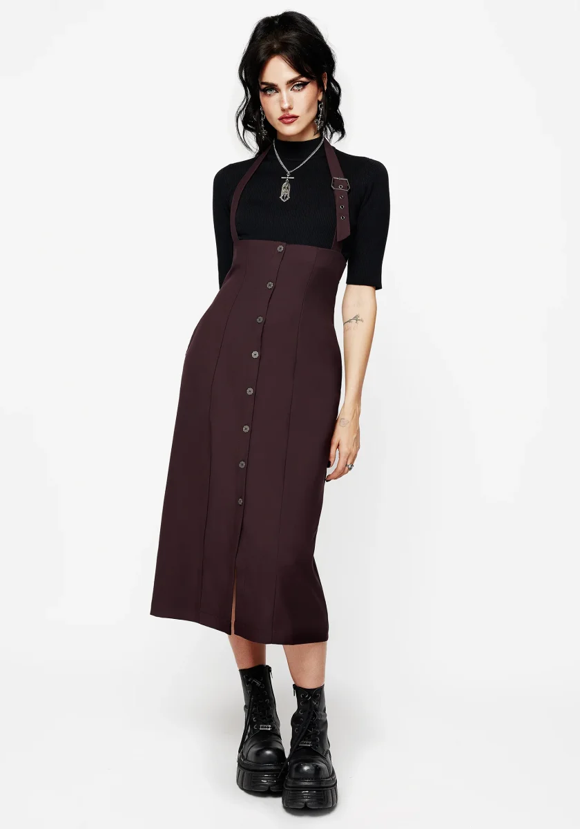 New Age Halter Neck Pinafore Midi Dress - Escarpins & Stilettos élégants pour femme – Nouvelle collection tendance - Escarpin louboutin