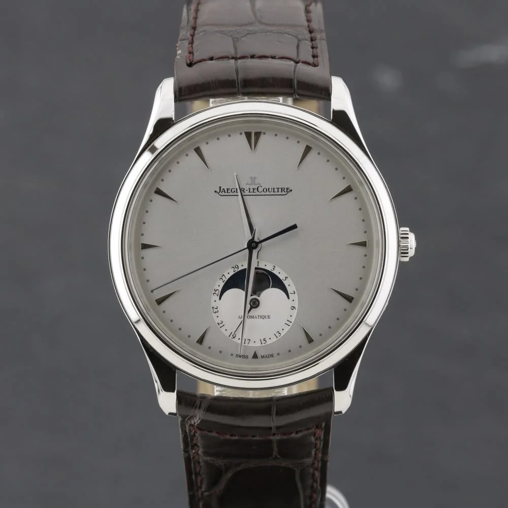Jaeger-LeCoultre Master Ultra Thin Moon 176.8.64.S | Service 2025 | New leather - Vins Rouges Harmonieux pour grande Chaque Occasion