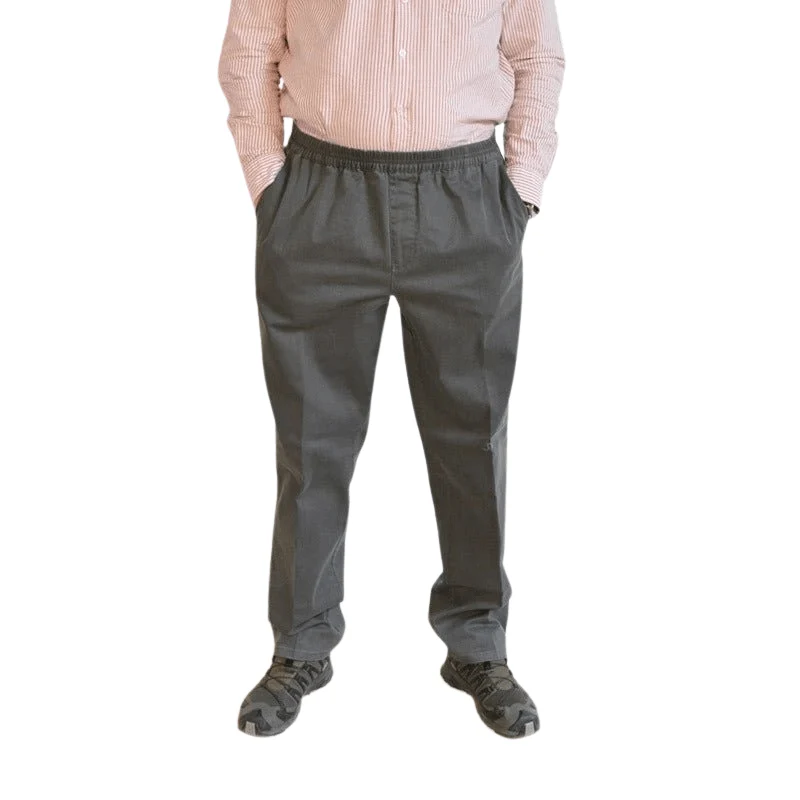 Pantalon à taille élastique - Gris - Organisation de la maison avec des solutions de terme rangement