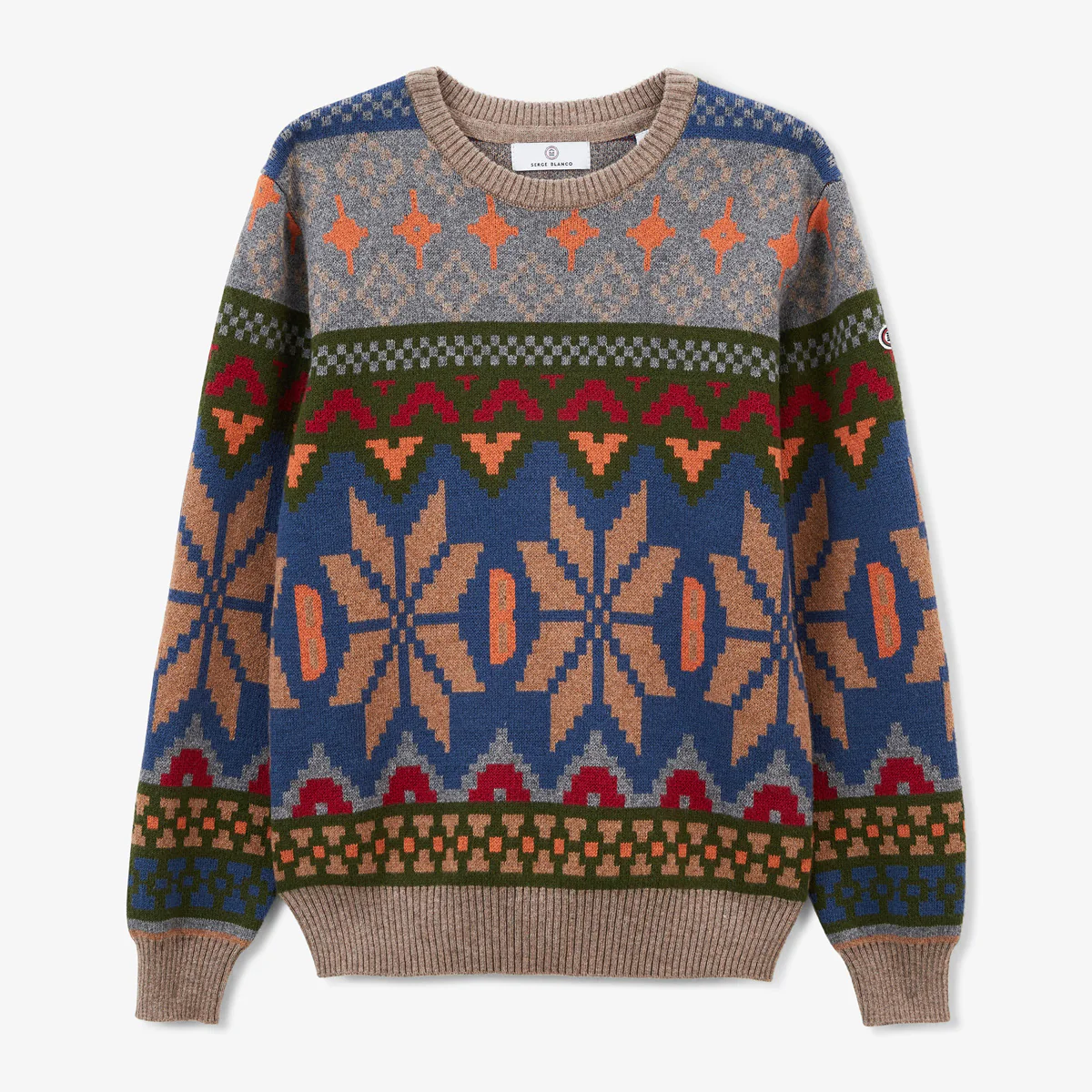 Pull garçon col rond tricots en coton et laine Jacquard à motifs Manel - E-shop mondial – Produits durables, modernes et accessibles partout