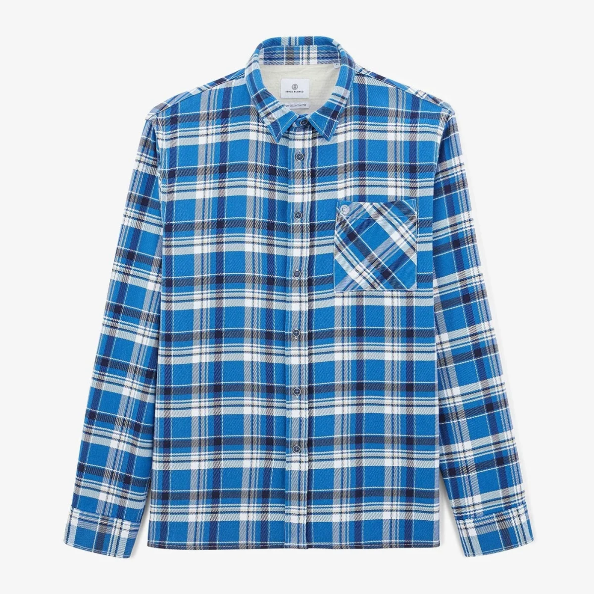 Chemise à carreaux bleu océan à manches longues en coton - E-shop mondial – Produits durables, modernes et accessibles partout chemise carrée à manches courtes en coton - Marron à carreaux | Weekday FR