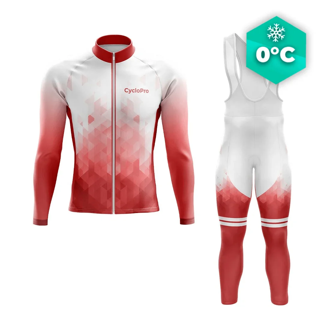 TENUE CYCLISTE HIVER HOMME ROUGE - CRISTAL+ - Tout pour Vélo Créer des Expériences Mémorables en Extérieur