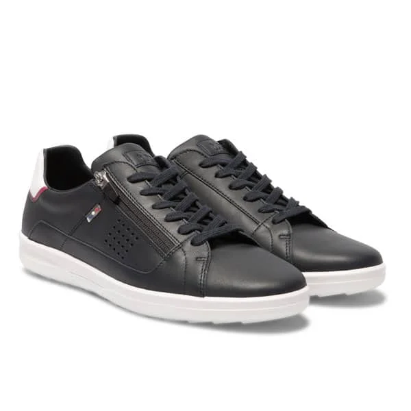 Baskets homme Enrigue zippées cuir Vins Rouges Harmonieux Occasion