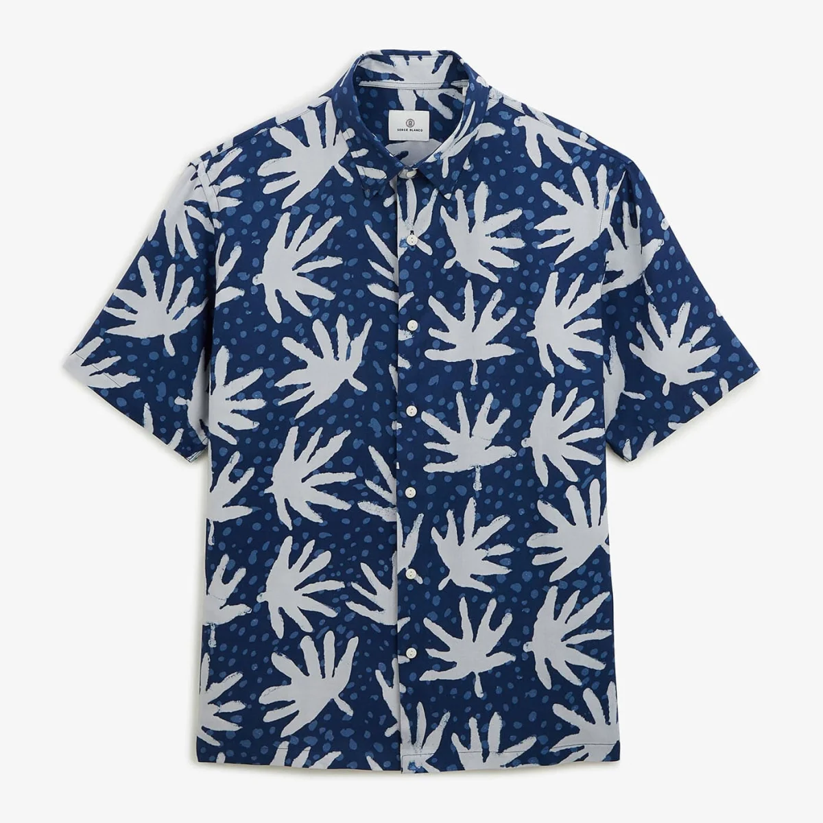 Chemise courtes indigo imprimé fantaisie E-shop mondial Produits durables modernes accessibles