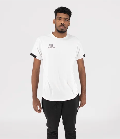 shirt TEAM Blanc noir Adulte Matériel sport cher Meilleur rapport qualité prix