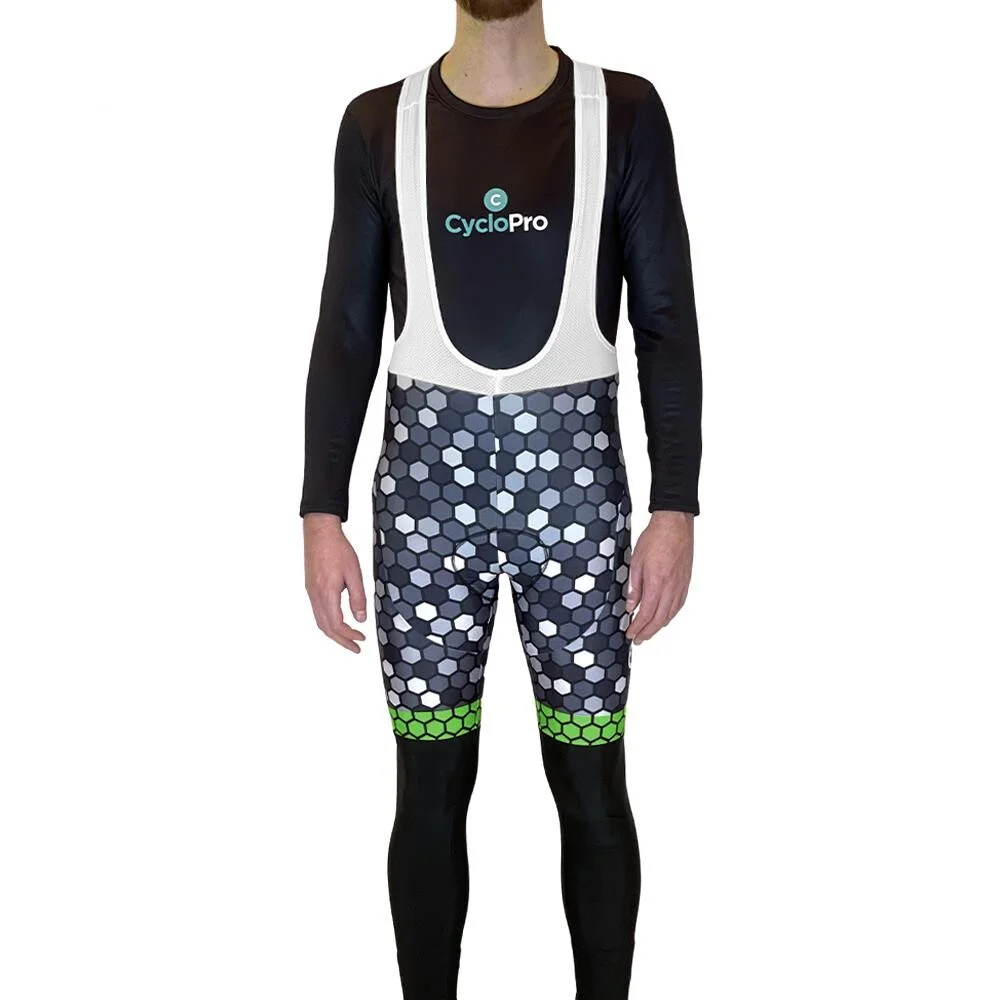 COLLANT CYCLISTE VERT ATMOSPHÈRE+ luminaires - AUTOMNE - HOMME - Tout pour Créer des Expériences Mémorables en Extérieur