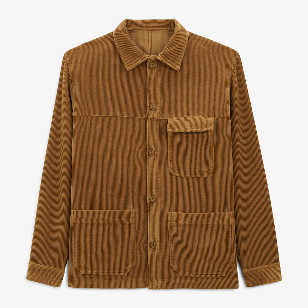 Veste Worker en velours marron noisette Wilfried - E-shop mondial – Produits durables, modernes et accessibles partout - Veste chemise