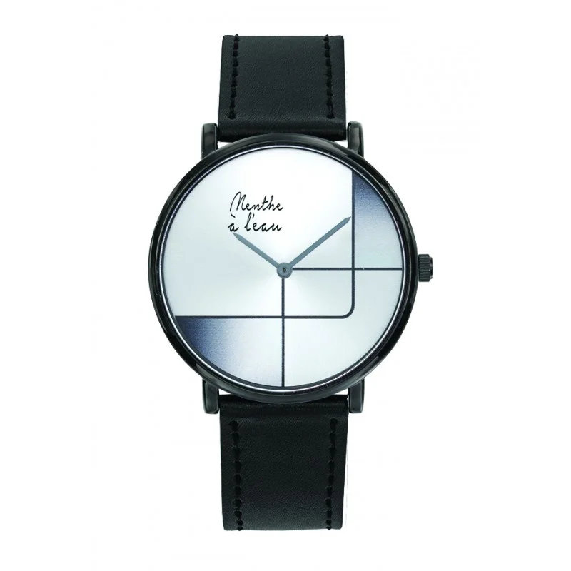 Montre Mixte L’Indécise bracelet façon cuir noir gris design - Vins Rouges Harmonieux pour Chaque Occasion Bracelet VINKA » Bijou artisanal français sur Bracelet Lapon