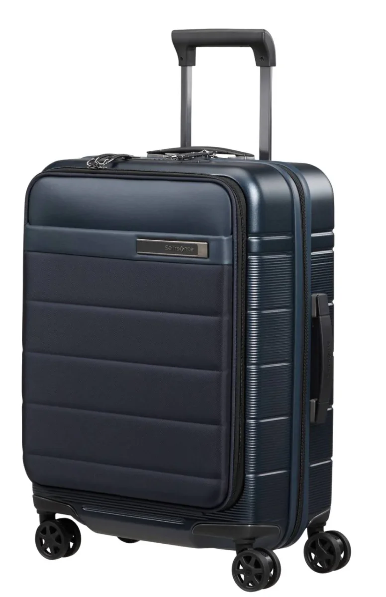 MALETA DE CABINA SAMSONITE EXTENSIBLE - NEOPOD EASY ACCESS - Des Produits Outdoor Pensés pour Vos Aventures au Quotidien Neopod Spinner expandable (4 wheels) 55cm Midnight Blue | Rolling Luggage UK