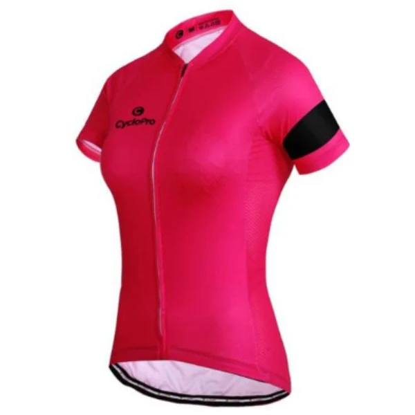 MAILLOT VÉLO DE ROUTE ROSE - ÉLÉGANCE+ - Tout pour Créer des Glossy Expériences Mémorables en Extérieur