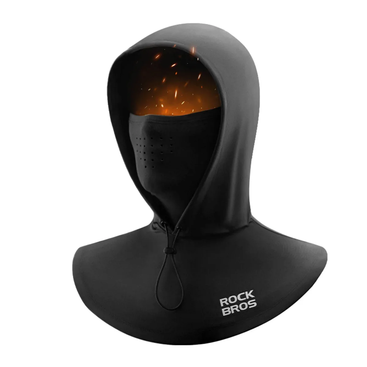 Cagoule d'hiver avec masque facial, cagoule chaude et coupe-vent pour hommes et femmes, ROCKBROS - Accessoires Outdoor pour Plus de Liberté de Mouvement - masque ski cagoule hiver masque homme femme liberté mouvement