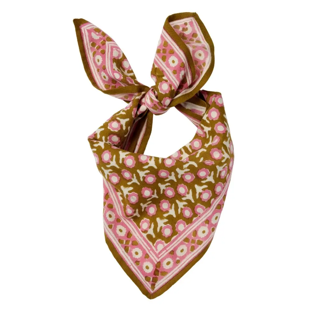 Petit Foulard Indien Isha Absynthe - Bonheur du zen Jour Paris - Organisation de la maison avec des solutions de rangement