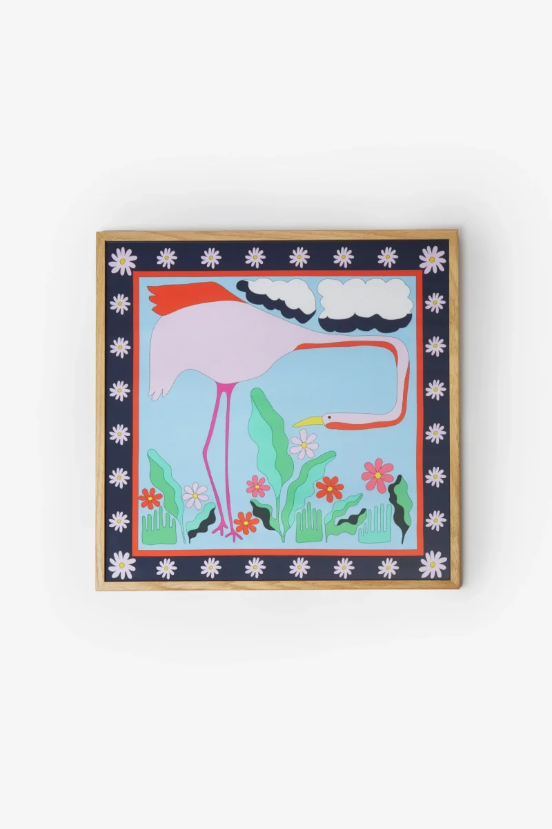FOULARD ENCADRÉ FLAMINGO NAVY - Boutique Maman & Bébé – Produits Essentiels au Quotidien Foulard bébé enfant - Petit Loir - fait main en France