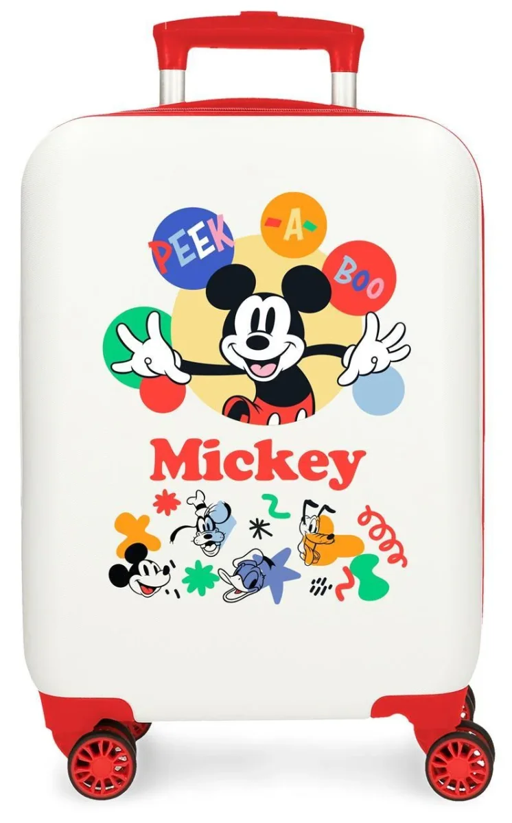 4221342 TROLLEY ABS 50 CM.4R MICKEY PEEK A BOO BLANCO - Des Produits Outdoor Pensés pour Vos Aventures au Quotidien AIR ARMOUR | Set de 3 Bagages noir