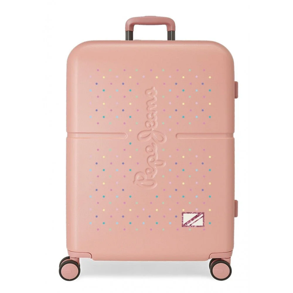 Maleta mediana Pepe Jeans Carina ABS+PC-66x45x27.50cm-30cm rosa claro rígida 70cm - Des Produits Outdoor Pensés pour Vos Aventures au Quotidien