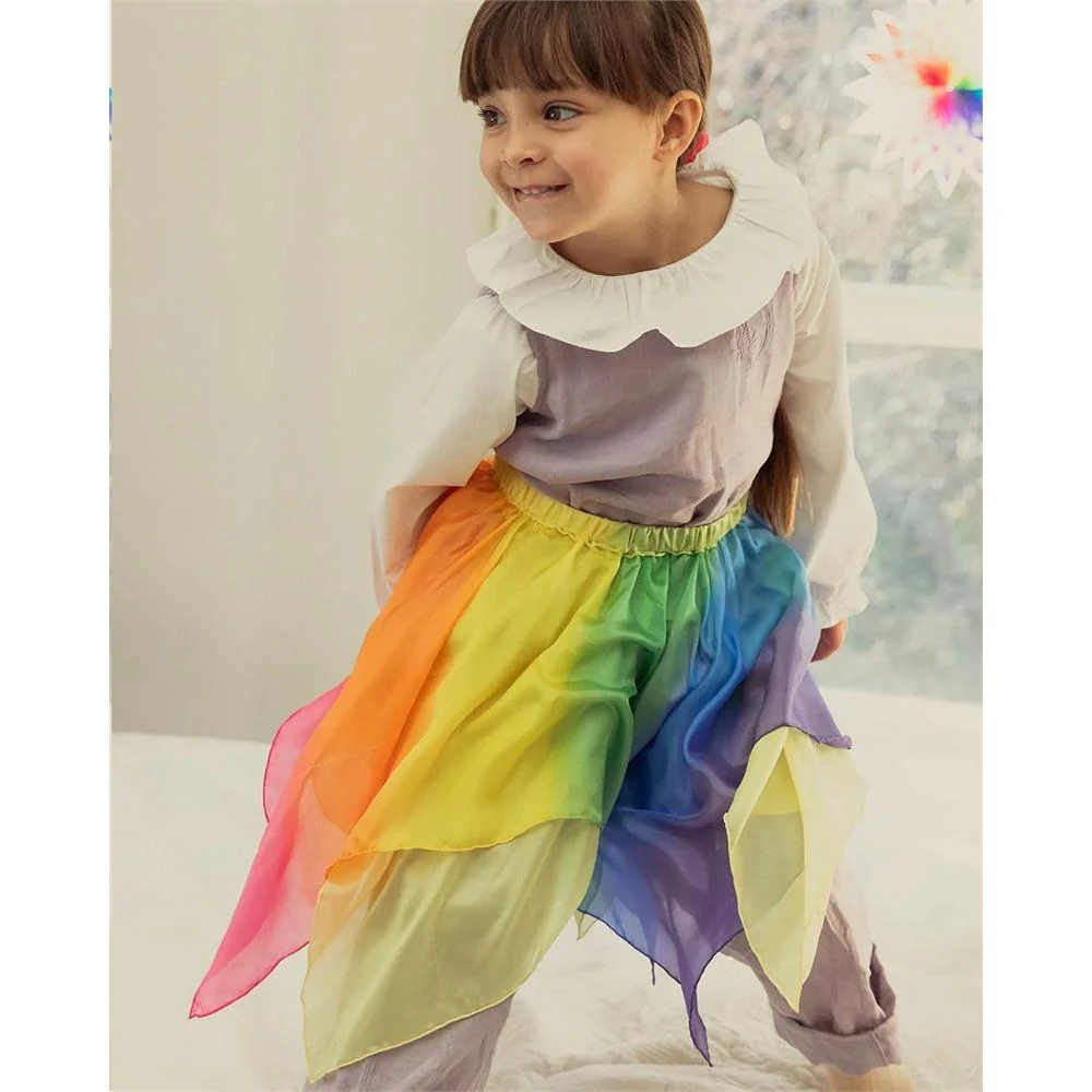 Sarah's Silk - Jupes Enchantée - Rainbow||Sarah's Silk - Fairy Skirt - Rainbow - Boutique Bébé en Ligne : Soins, Jouets et Articles Maison Ailes de papillon avec jupe et serre-tête MIDNIGHT -  https://www.iletaitunefois.re