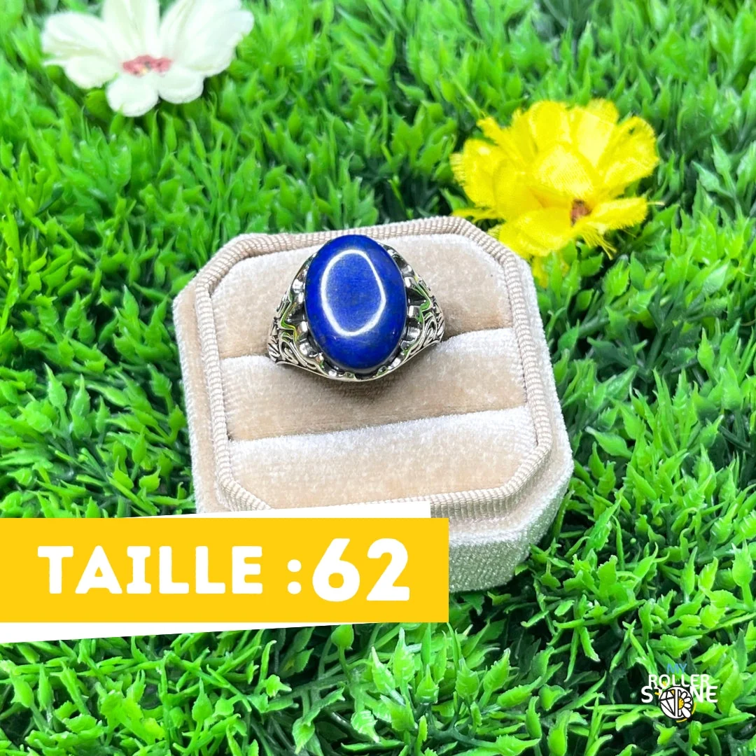 Chevalière Argent Lapis Lazuli Paon #2 - Saldi Straordinari – Offerte Speciali Disponibili Adesso Chevalière Ovale - Diamants et or jaune - Yvonne Léon