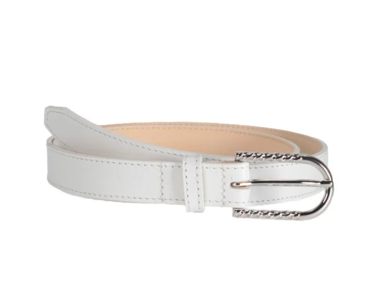 Fine ceinture femme en cuir blanc 5082 Choisir - Vins Rouges Harmonieux pour Chaque Occasion Ceinture femme cuir : large, fine, dorée | Misciano
