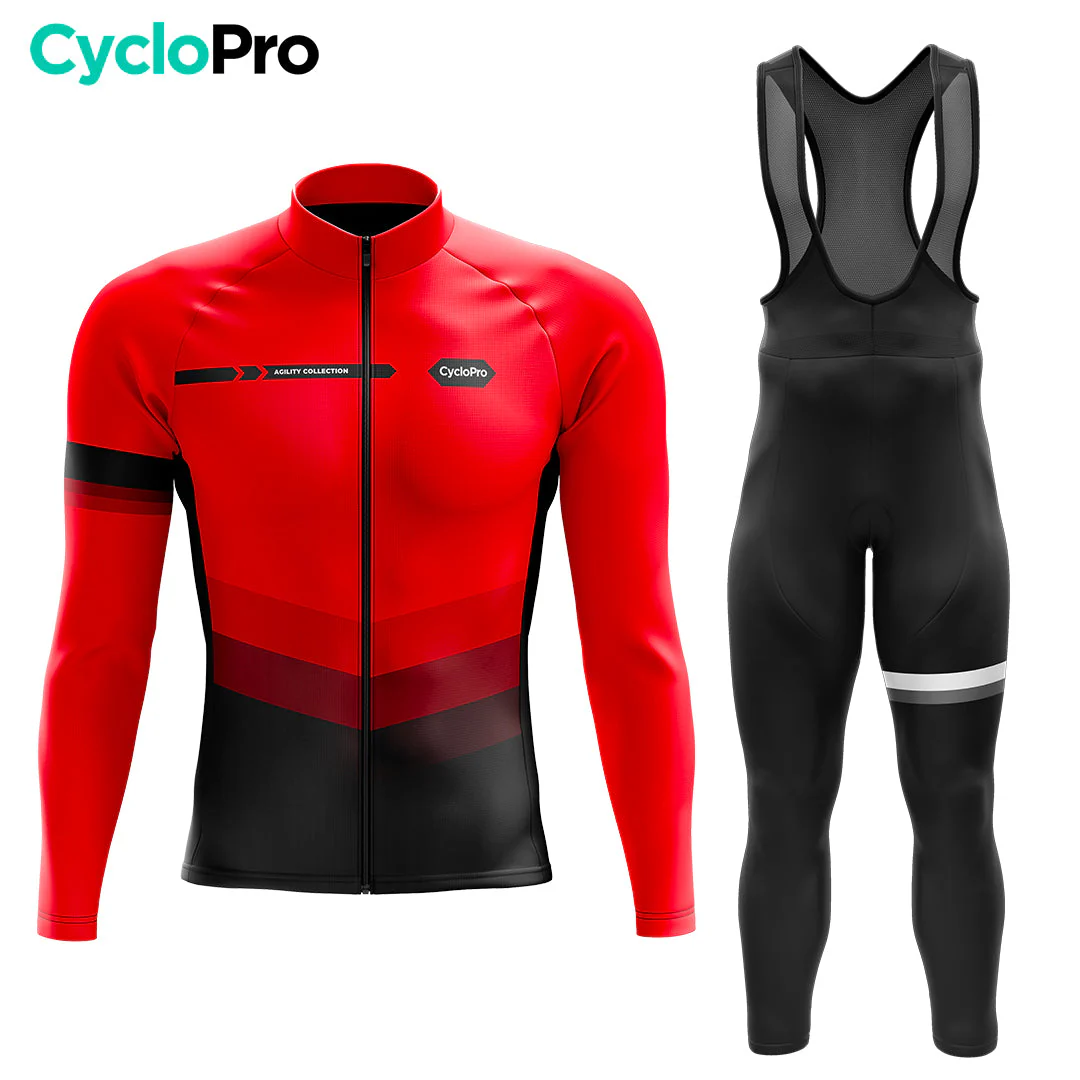 Tenue cycliste hiver Rouge - Agility - DESTOCKAGE - Tout pour Créer des Expériences Mémorables en Extérieur Combinaison d'Hiver - StayLapland