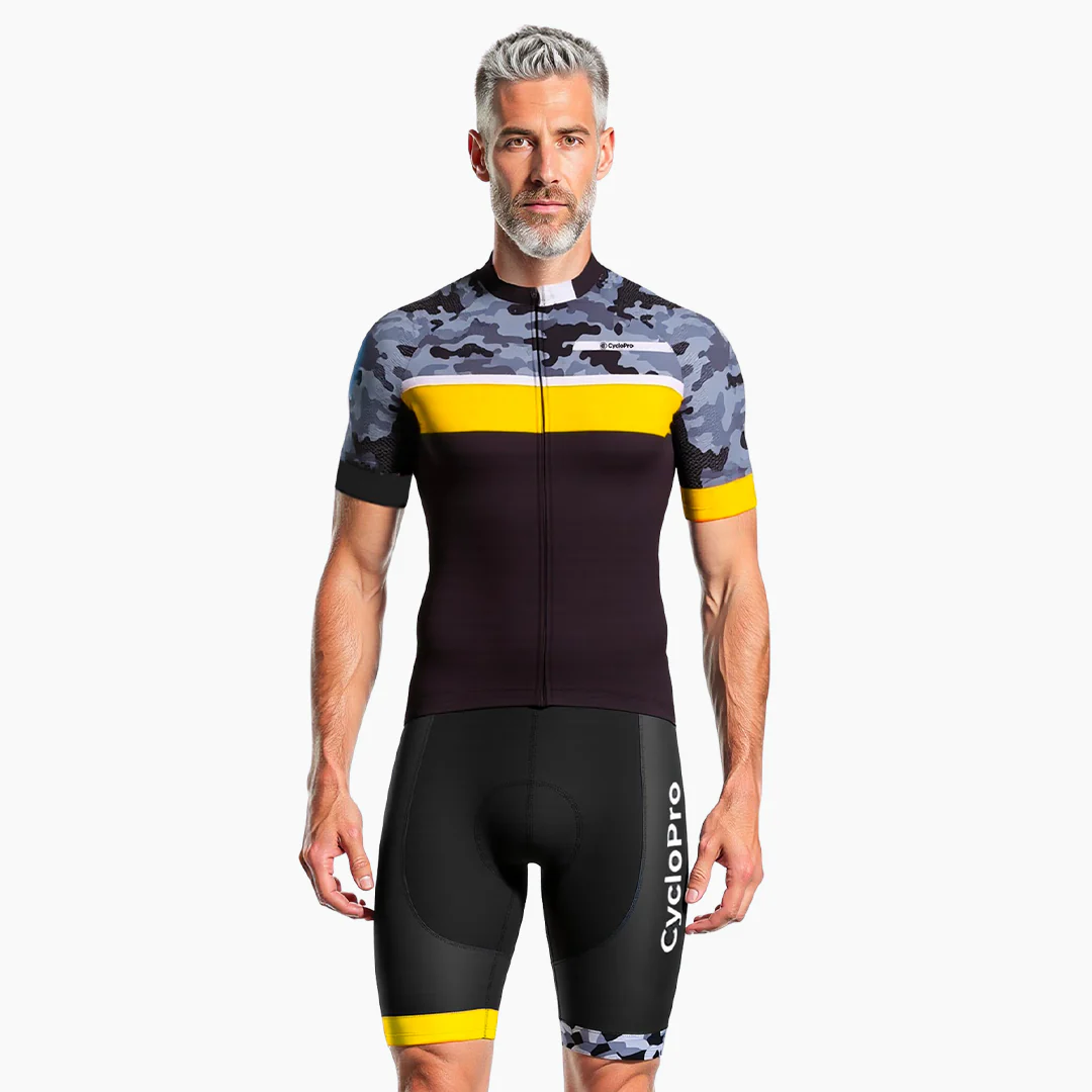 Tenue de Cycliste Route Jaune - CamoRide - Tout pour Créer des Expériences Mémorables en Extérieur - velor tenue cycliste expérience extérieur