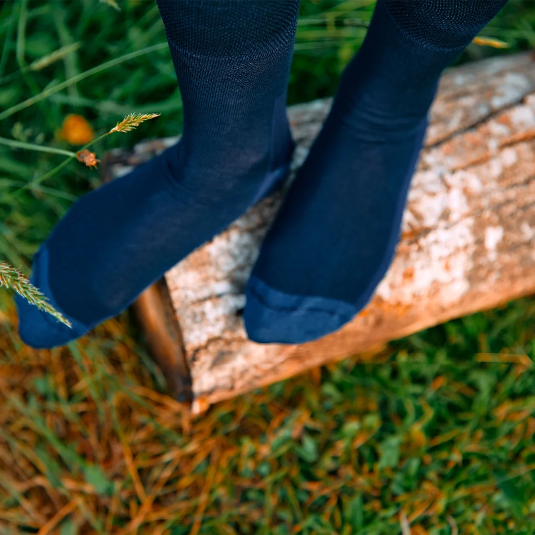 Les chaussettes en coton bio – Bleu marine - Vins Rouges Harmonieux pour Chaque Occasion - {'count': 6, 'name': 'Coton'}