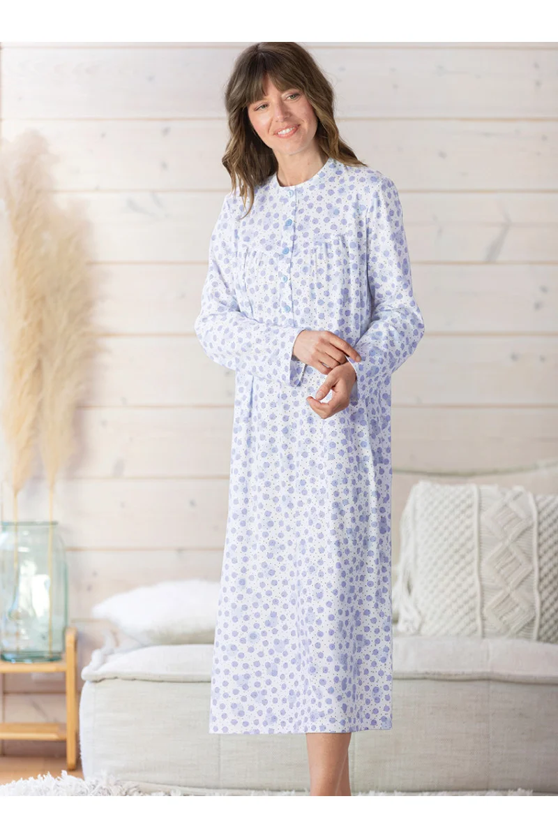 Chemise de nuit imprimée en coton Made in France - Vins Rouges Harmonieux pour Chaque Occasion Samring Chemise de Nuit en Soie à Manches 3/4 pour Femme - Chemise de Nuit  boutonnée en Satin pour Femme, Blanc, S : Amazon.fr: Mode