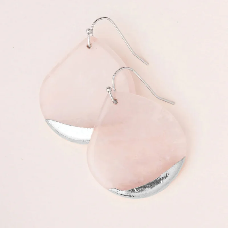 Rose Dipped Teardrop Earrings Saldi Straordinari Offerte Speciali Disponibili Adesso